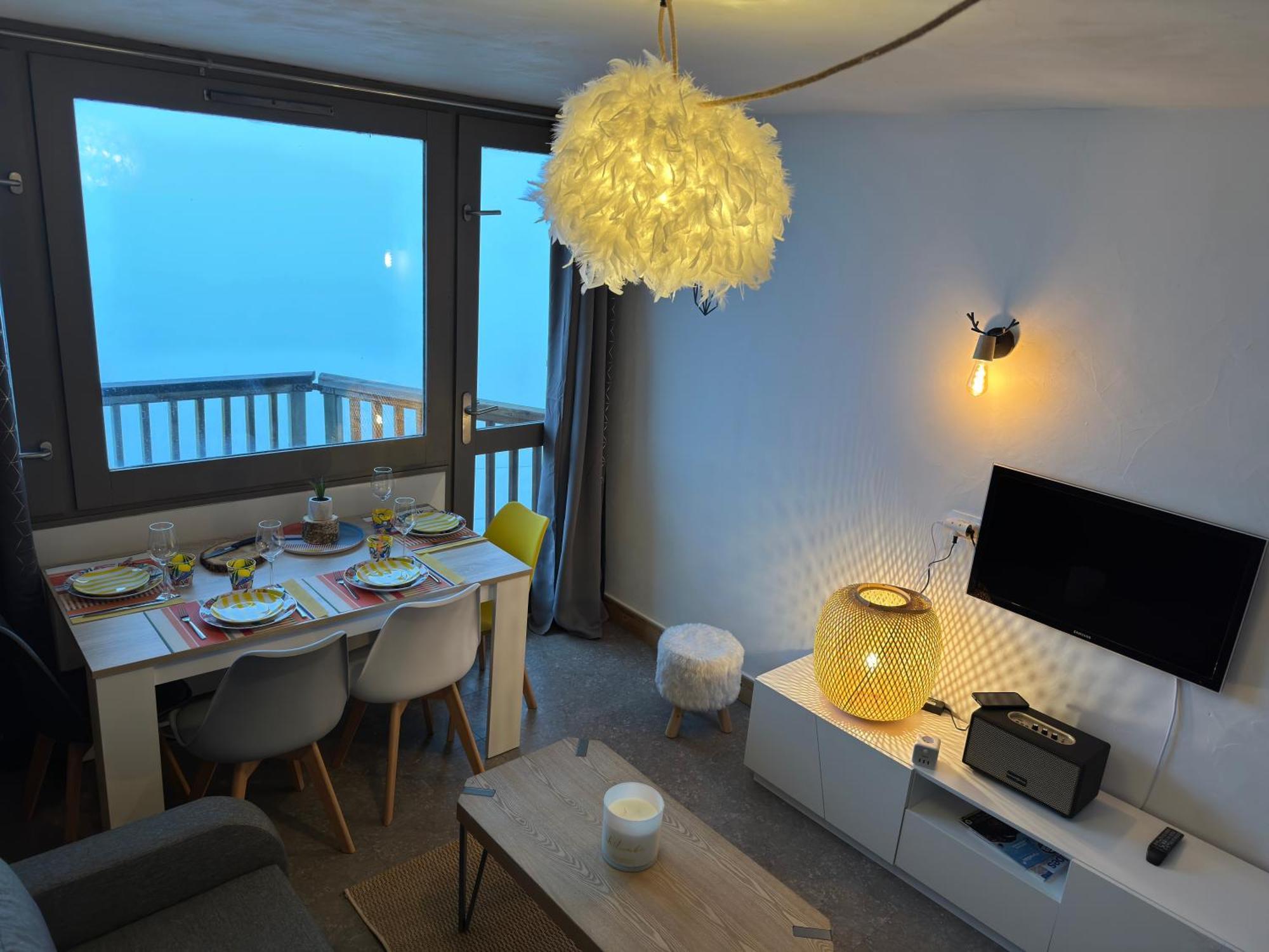 Paquebot Des Neiges - Appartement 4 Personnes - Vue Mont Blanc La Plagne Exterior photo